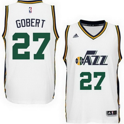 canotta nba rudy gobert 27 2015 utah jazz bianca