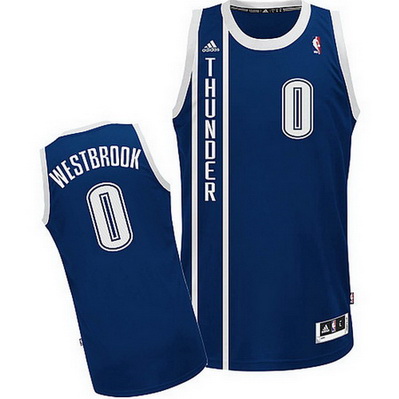 maglia basket russell westbrook 0 2013 oklahoma city thunder blu
