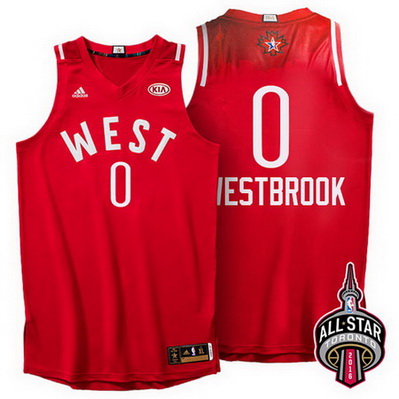 maglia basket russell westbrook 0 nba all star 2016 rosso