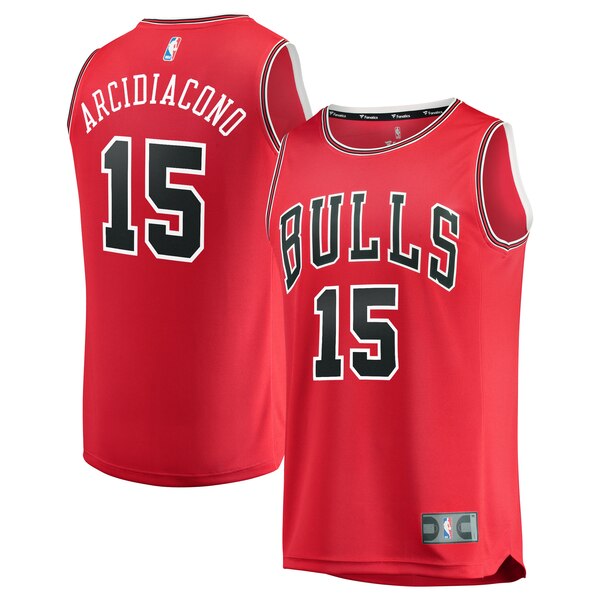 canotta basket Ryan Arcidiacono 15 2020 chicago bulls rosso