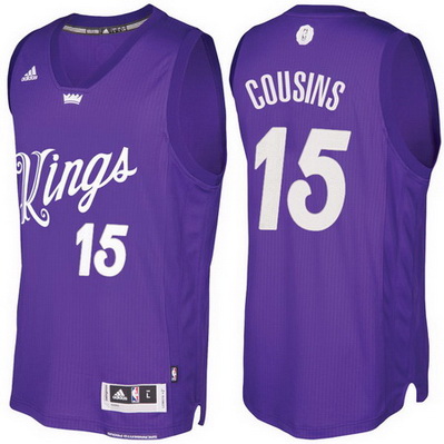 maglie sacramento kings natale 2016 demarcus cousins 15 porpora