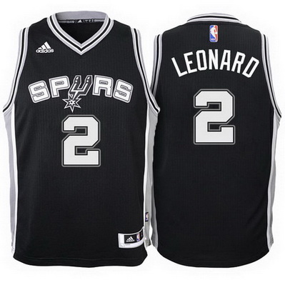 maglia nba san antonio spurs bambino kawhi leonard 2 nero