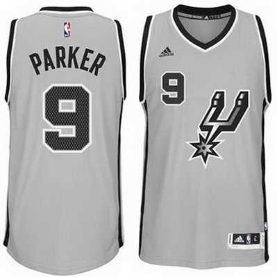 canotta basket san antonio spurs bambino tony parker 9 grigio