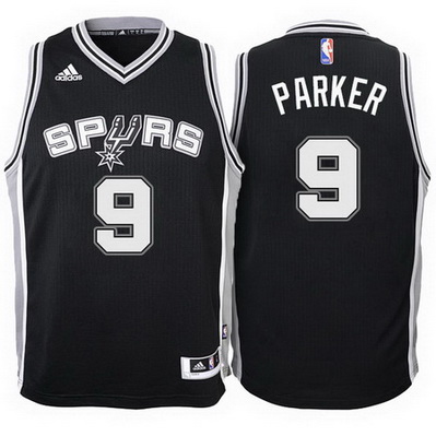 maglia nba basket san antonio spurs bambino tony parker 9 nero