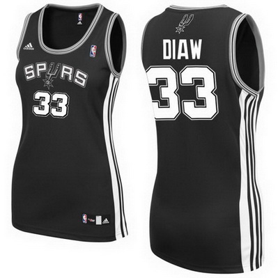 canotta basket donna san antonio spurs boris diaw 33 nero