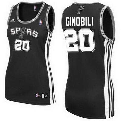 canotta nba donna san antonio spurs manu ginobili 20 nero