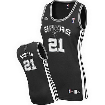 maglia nba donna san antonio spurs tim duncan 21 nero