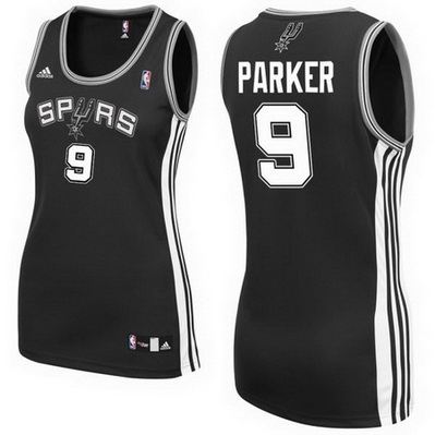 canotte basket donne san antonio spurs tony parker 9 nero