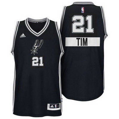 canotte basket san antonio spurs natale 2014 tim duncan 21 nero