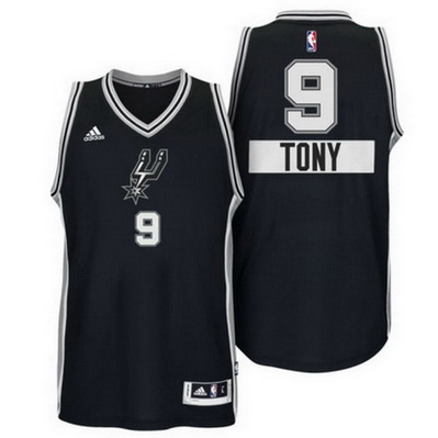 canotte uomo san antonio spurs natale 2014 tony parker 9 nero