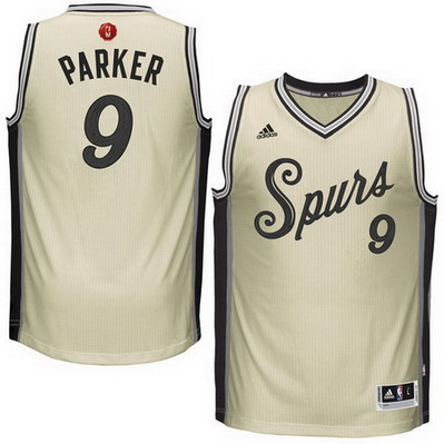 maglia uomo san antonio spurs natale 2015 tony parker 9 giallo