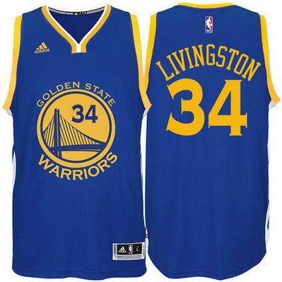 maglia uomo shaun livingston 34 golden state warriors blu