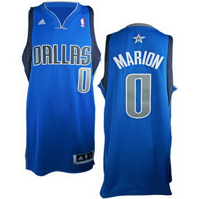 maglia shawn marion 0 dallas mavericks rev30 blu