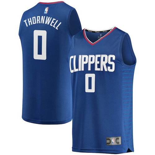 canotta nba Sindarius Thornwell 0 2018-2019 los angeles clippers blu