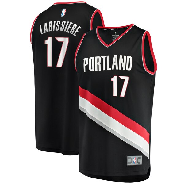 maglia skal labissiere 17 2020 portland trail blazers nero