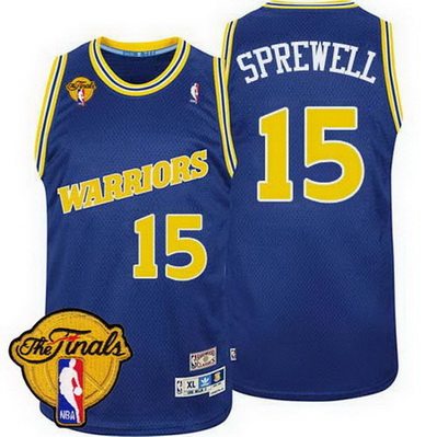 maglia basket sprewell 15 2017 golden state warriors rev30 blu