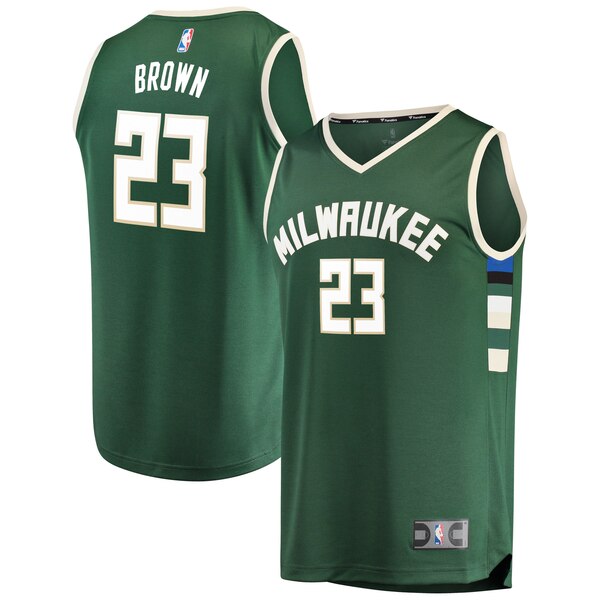 Maglia Sterling Brown 23 2020 Milwaukee Bucks verde