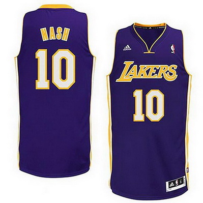 maglia uomo basket steve nash 10 los angeles lakers porpora