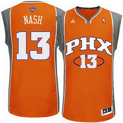 maglia nba steve nash 13 phoenix suns rev30 arancia