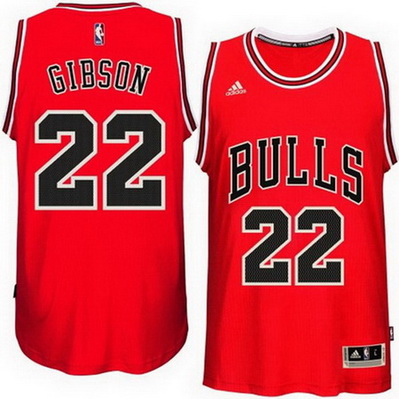 canotta nba taj gibson 22 2016 chicago bulls rosso