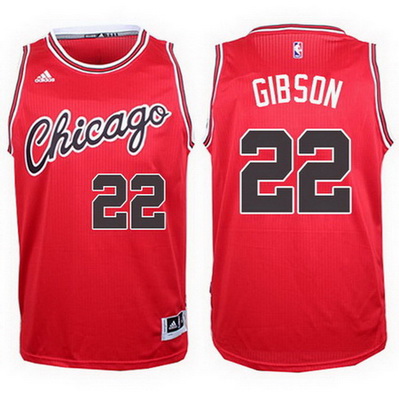 maglia basket taj gibson 22 2017 chicago bulls rosso