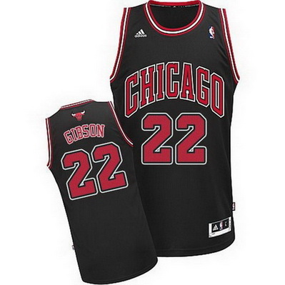 maglia nba taj gibson 22 chicago bulls rev30 nero