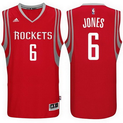 maglia nba terrence jones 6 2015 houston rockets rosso