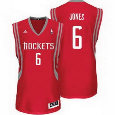 maglia terrence jones 6 houston rockets rev30 rosso