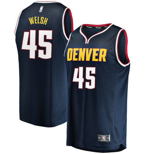 maglia nba Thomas Welsh 45 2019 denver nuggets navy