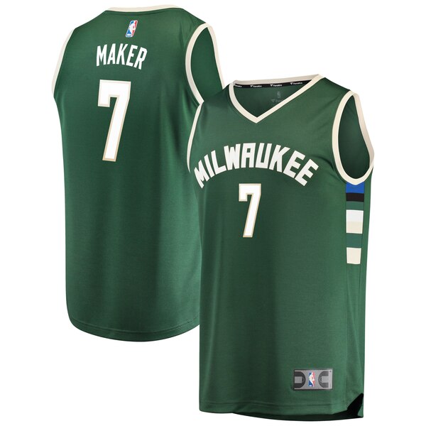 Maglia Thon Maker 7 2020 Milwaukee Bucks verde