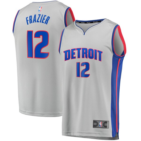 maglia basket Tim Frazier 12 2020 detroit pistons grigio