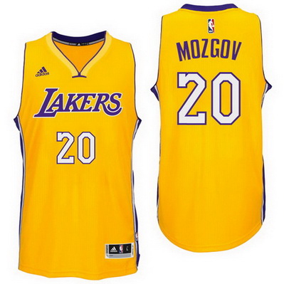 maglia nba timofey mozgov 20 2016 los angeles lakers giallo