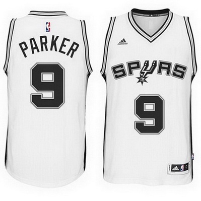 maglia nba tony parker 9 2015 san antonio spurs bianca