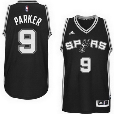 maglia uomo tony parker 9 2015 san antonio spurs nero