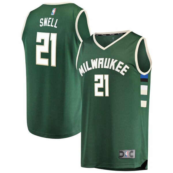 Maglia Tony Snell 21 2020 Milwaukee Bucks verde