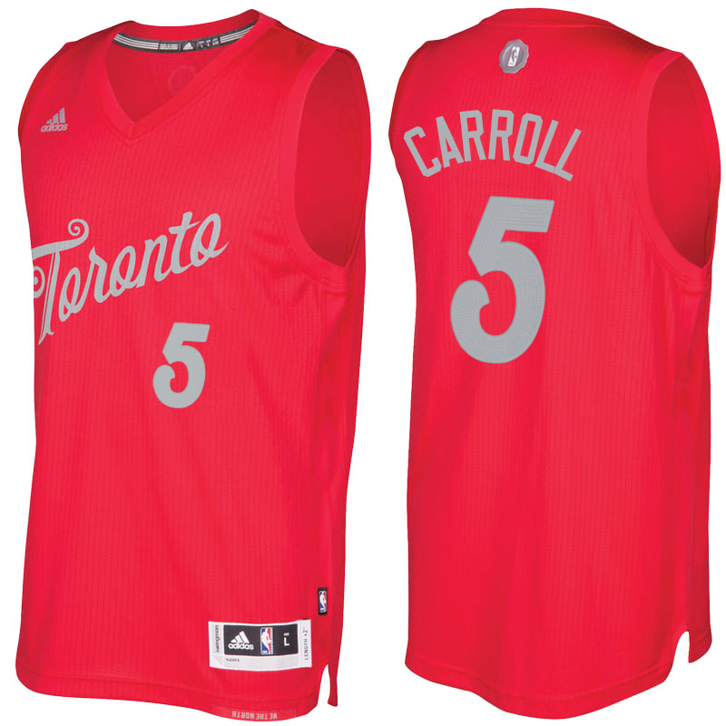 maglia uomo toronto raptors natale 2016 DeMarre Carroll 5 rosso