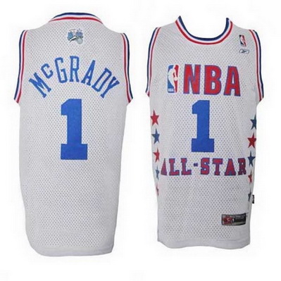 maglia uomo tracy mcgrady 1 nba all star 2003 bianca