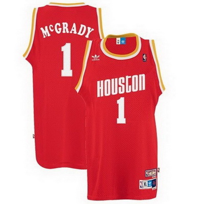 maglia nba tracy mcgrady 1 retro houston rockets rosso