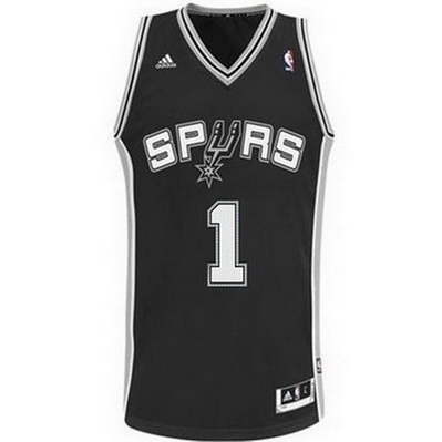 maglia tracy mcgrady 1 san antonio spurs rev30 nero