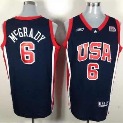 canotta basket tracy mcgrady 6 nba usa 2004 blu