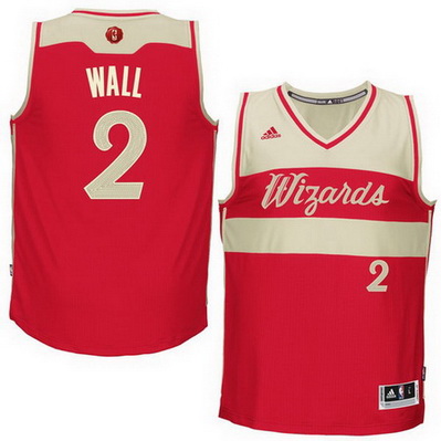 canotte nba washington wizards natale 2015 john wall 2 rosso