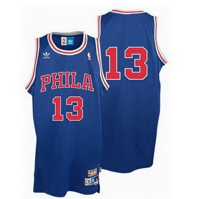 canotta nba wilt chamberlain 13 retro philadelphia 76ers blu