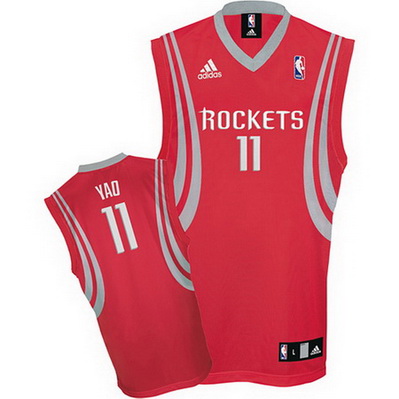 canotta uomo basket yao ming 11 houston rockets rosso