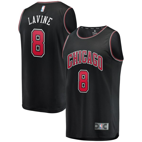 canotta basket Zach LaVine 8 2019-2020 chicago bulls nero