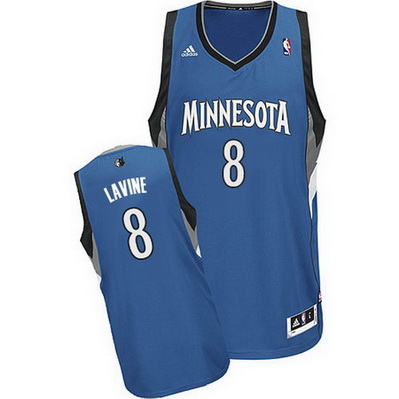 maglia zach lavine 8 minnesota timberwolves rev30 blu