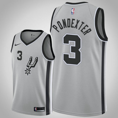 canotta quincy pondexter 3 2018-2019 san antonio spurs grigio