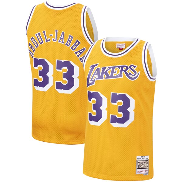 maglia Kareem Abdul-Jabbar 33 2020 los angeles lakers giallo