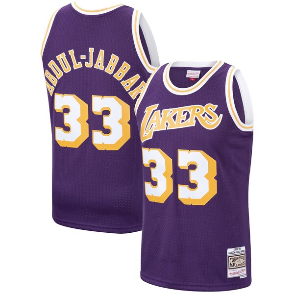 maglia Kareem Abdul-Jabbar 33 2020 los angeles lakers porpora