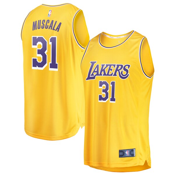 maglia Mike Muscala 31 2020 los angeles lakers giallo