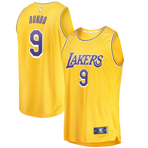 maglia Rajon Rondo 9 2020 los angeles lakers giallo